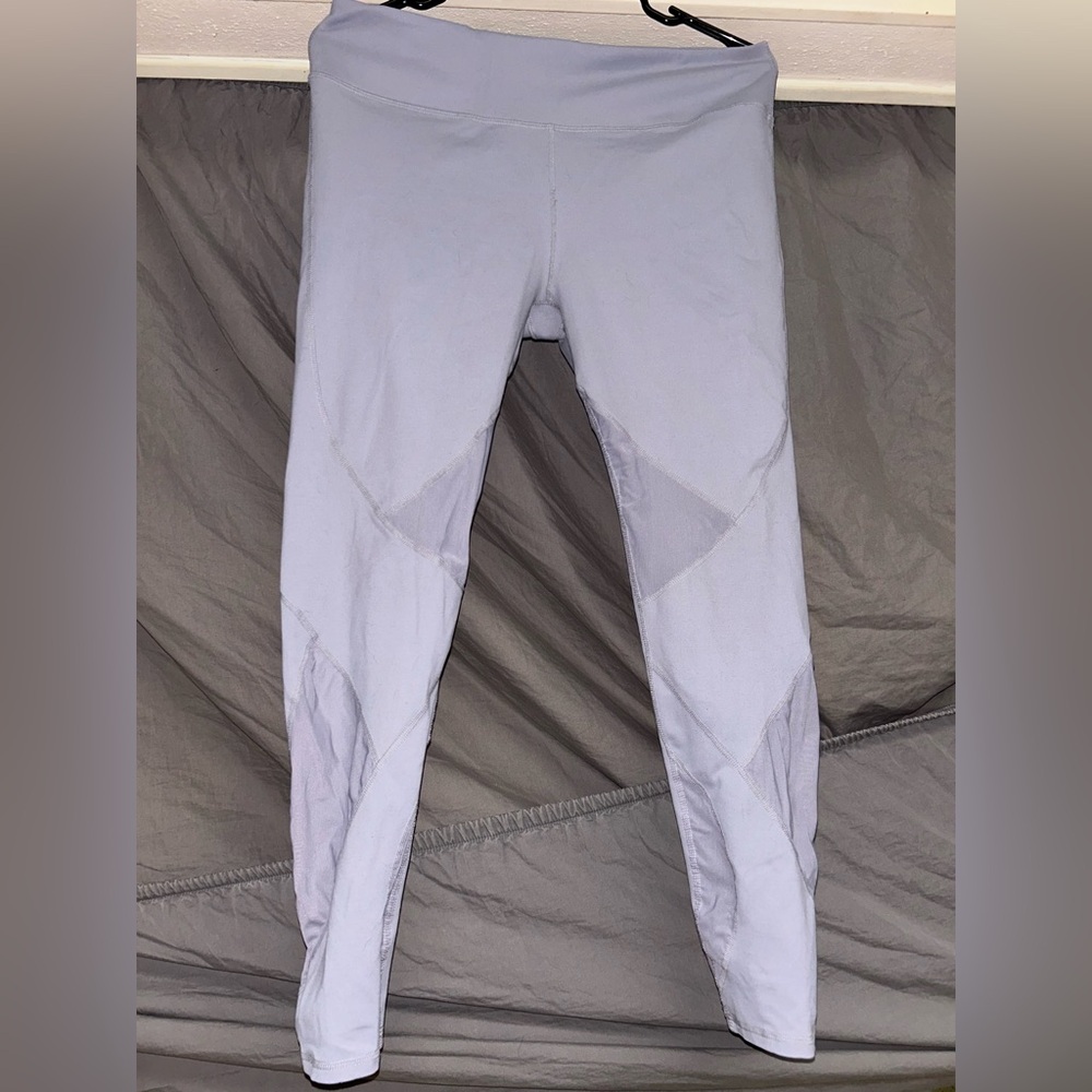 Fabletics Gray Performance Mesh Leggings